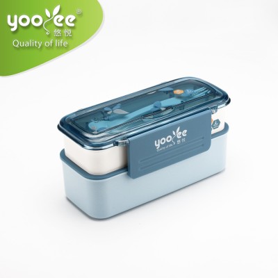 Multi-compartment Microwave 2 layers lunch box food box